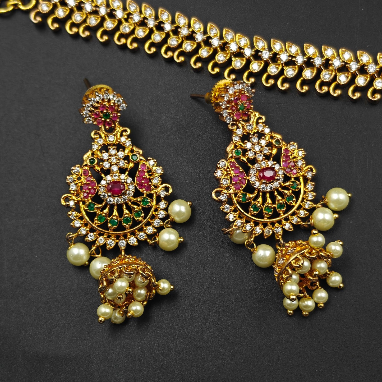 4943 CZ Peacock Combo Set