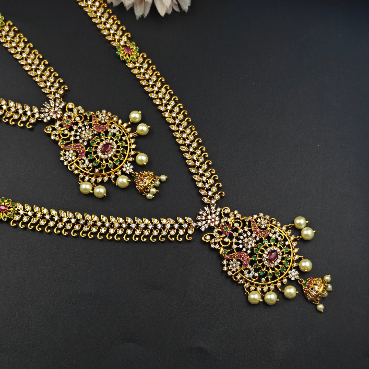 4943 CZ Peacock Combo Set