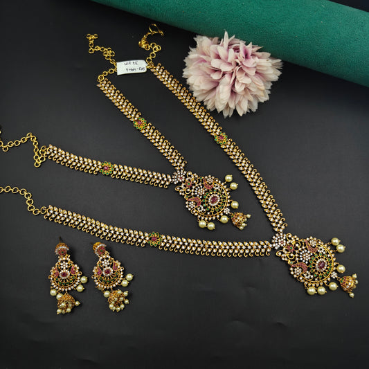 4943 CZ Peacock Combo Set