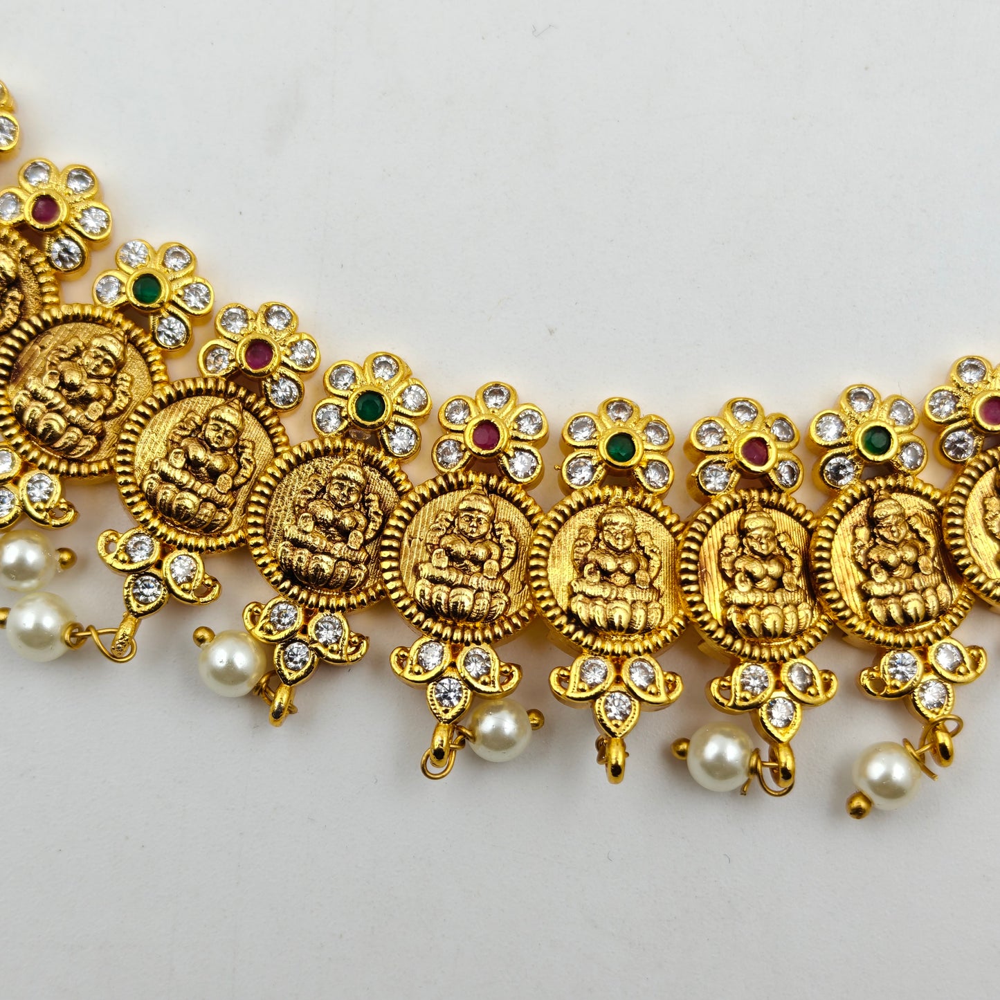 40839 Matte Kasulu Long Necklace Set With Locket