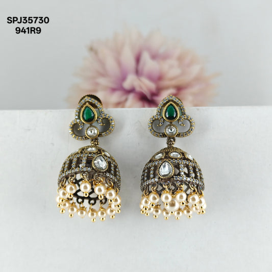 35730 Victorian Jhumki Green