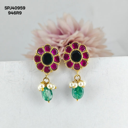 40959 Jadau Multi Stone Studs