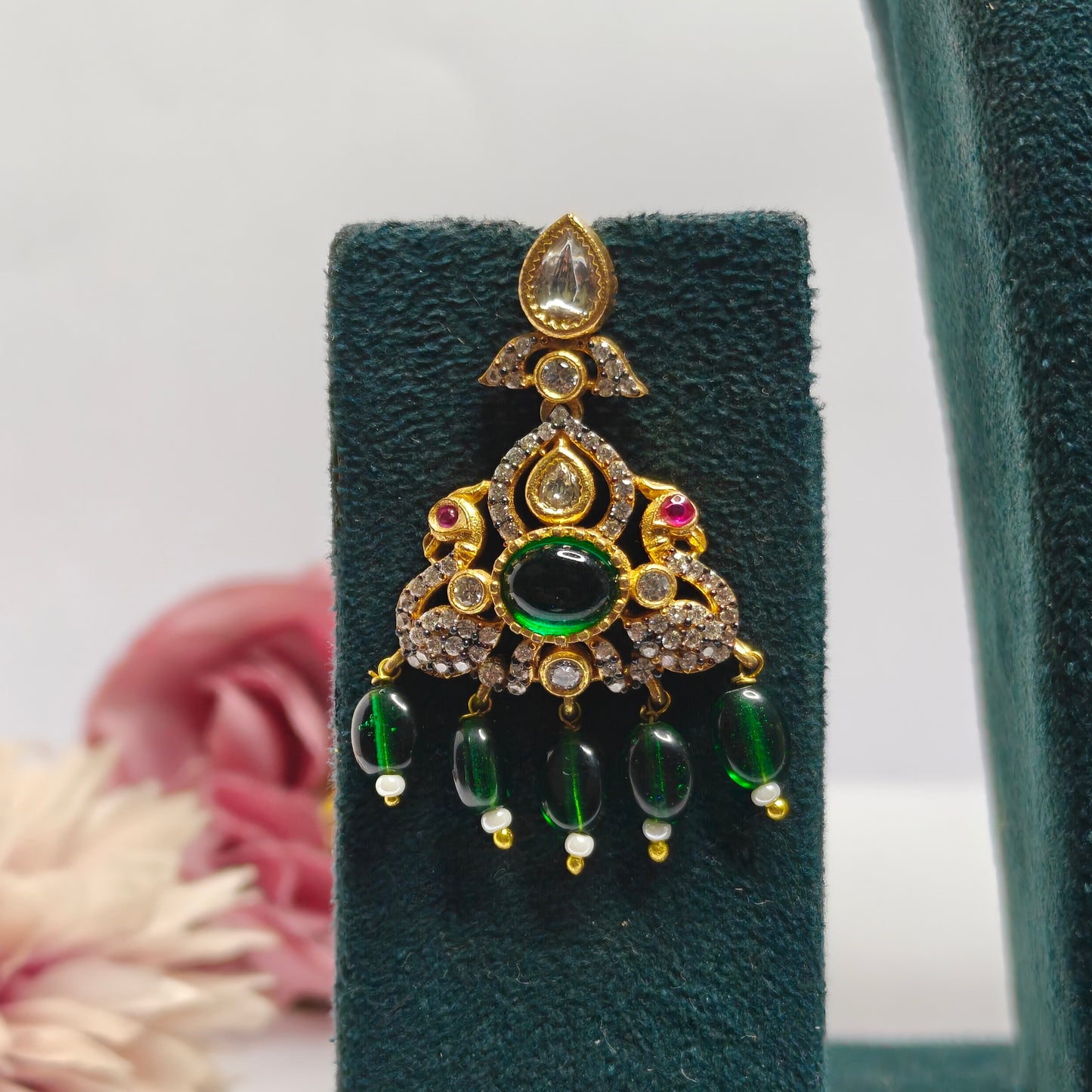 18964 Victorian Choker Dark Green