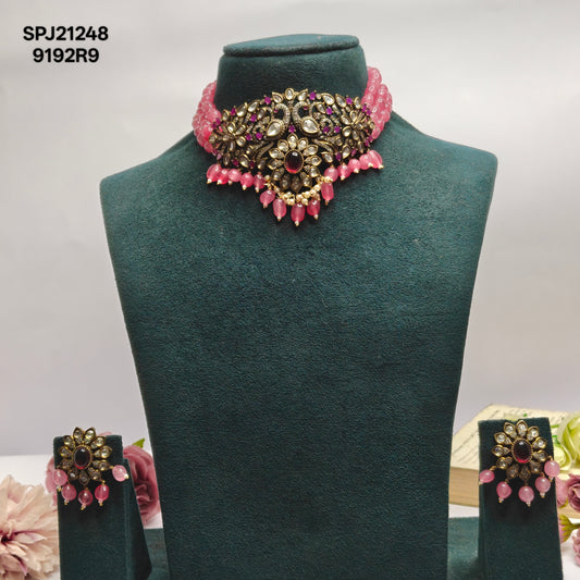 21248 Victorian Choker Purple