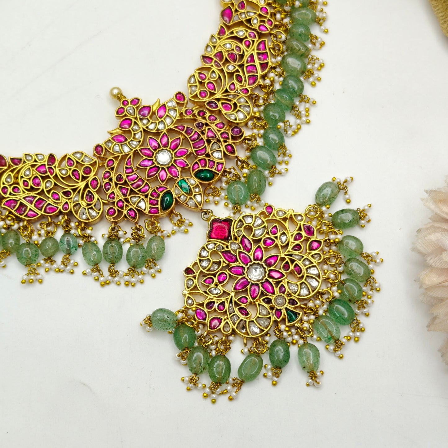 40811  Jadau Necklace Set