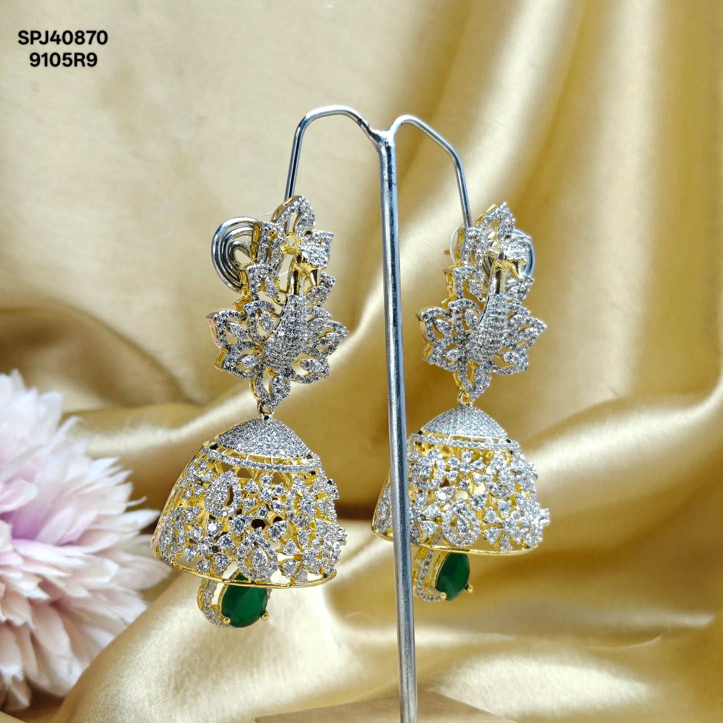 40870 GJ Big Jhumki Green