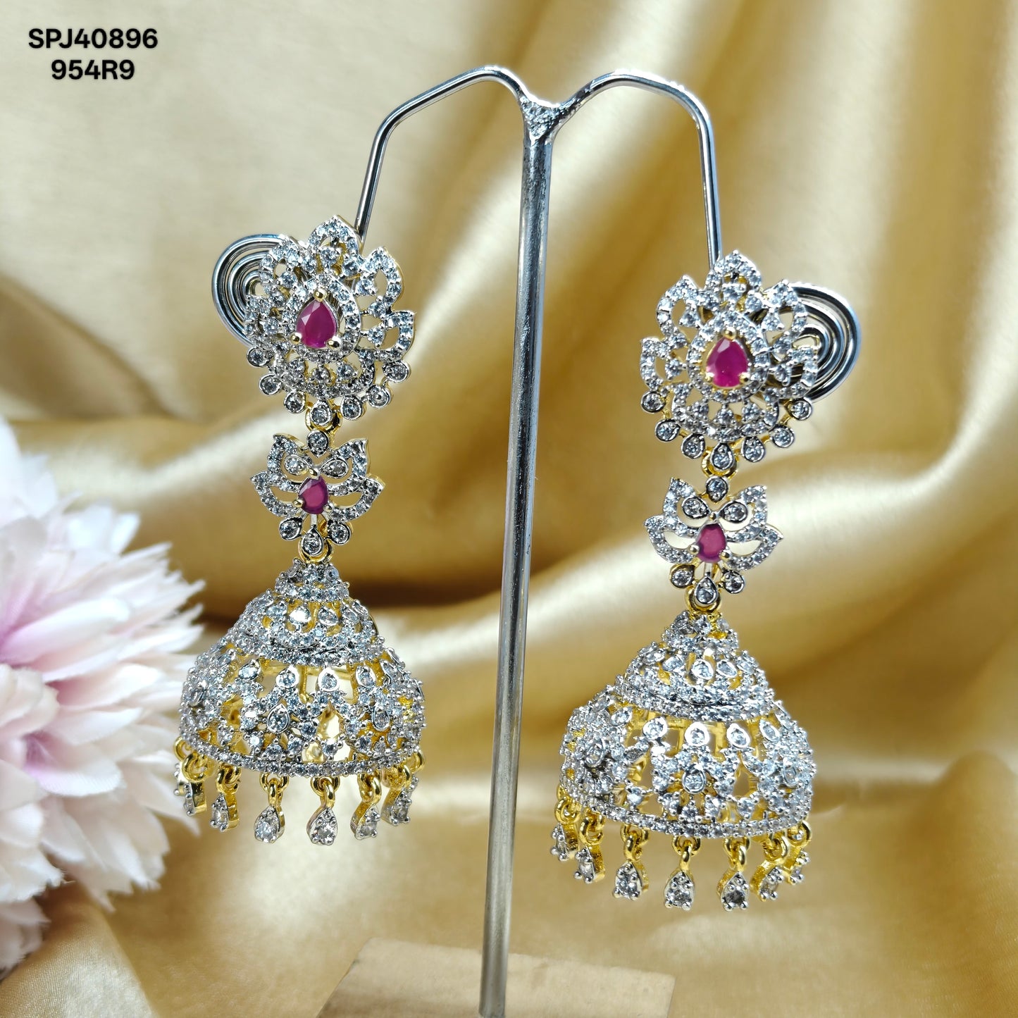 40896 GJ Jhumki Red