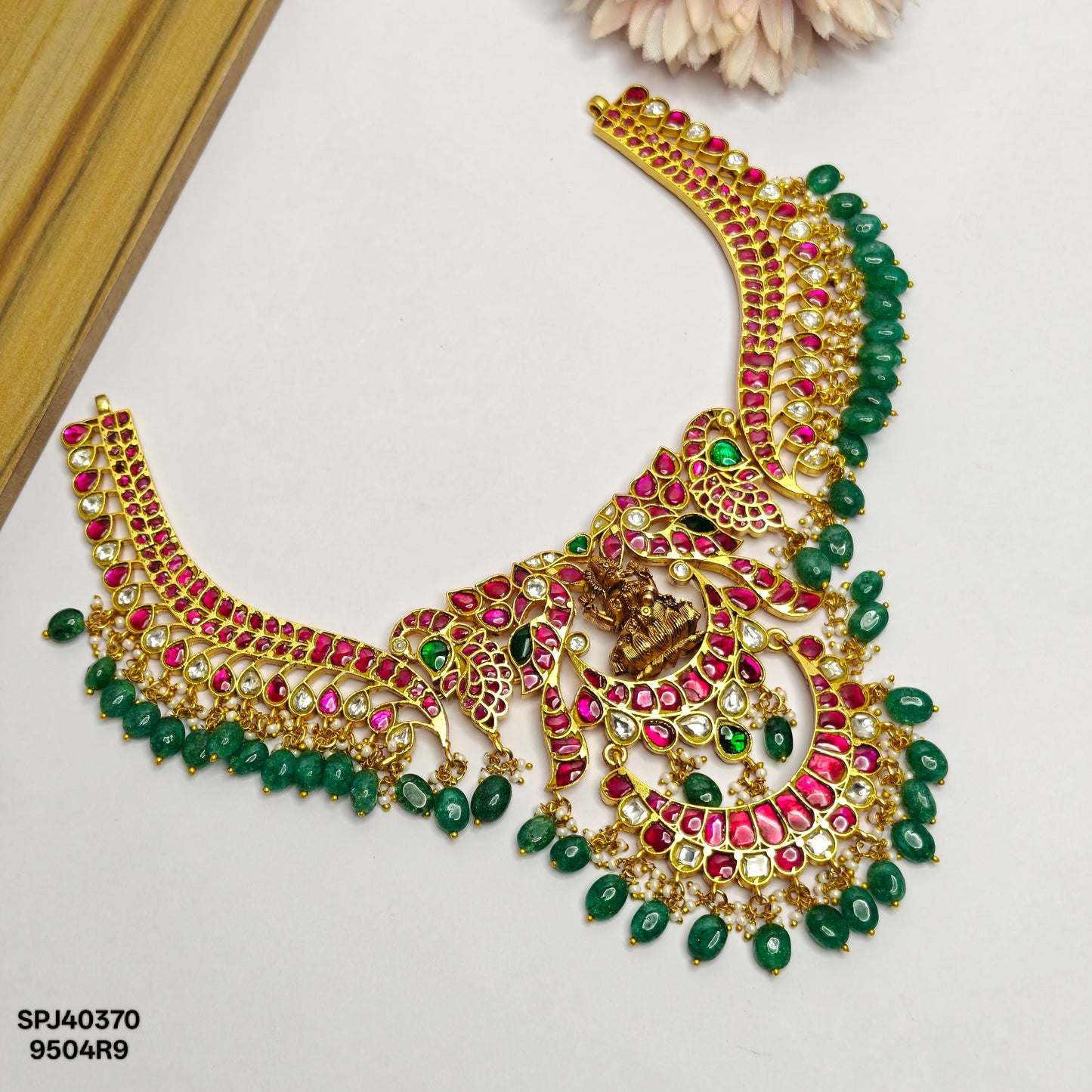 40370 Jadau Laxmi Kante Necklace