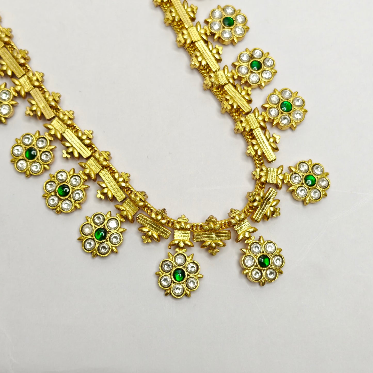 Jadau bottumala long necklace