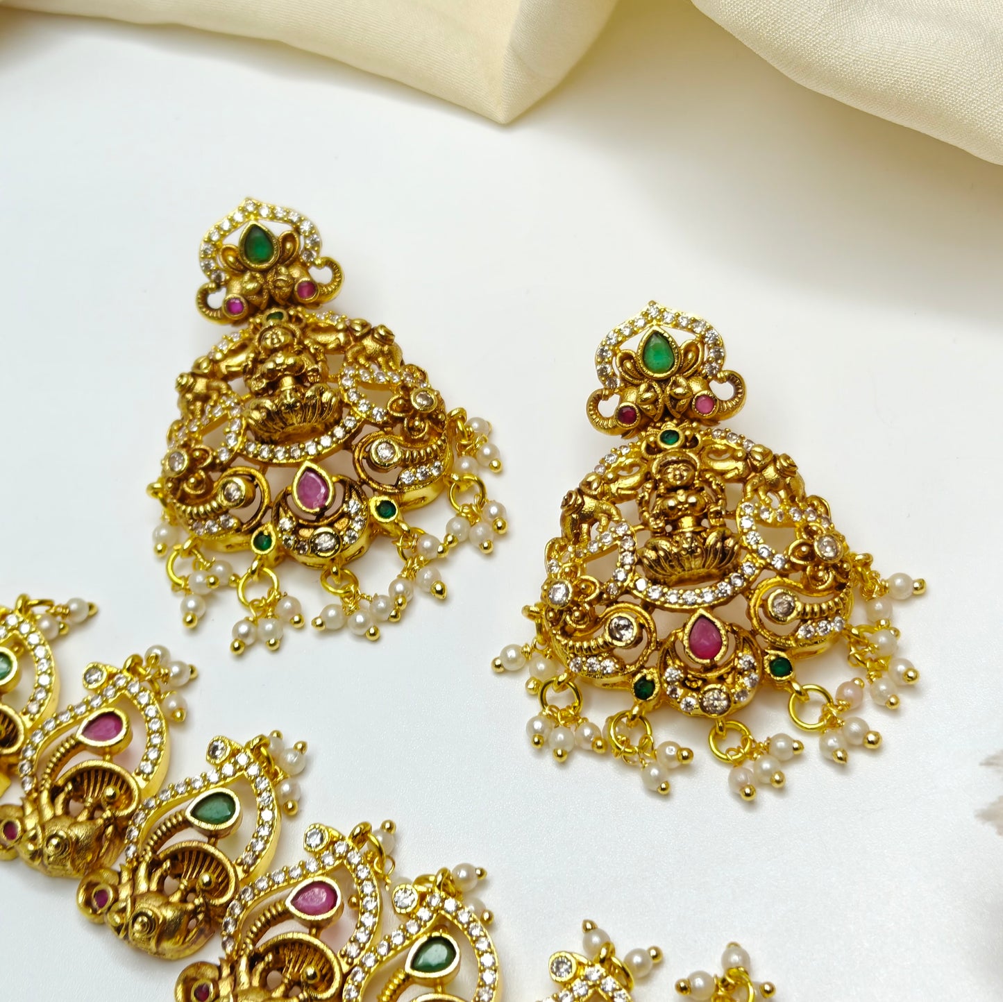 40935 Matte Laxmi Multi Long Necklace Set