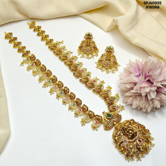 40935 Matte Laxmi Multi Long Necklace Set