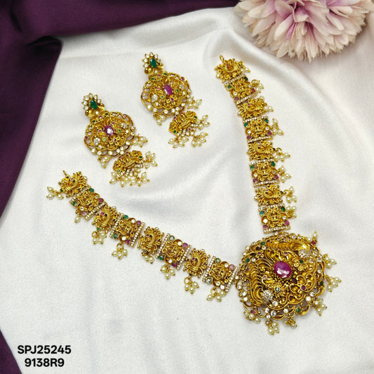 25245 Laxmi Peacock Short Necklace