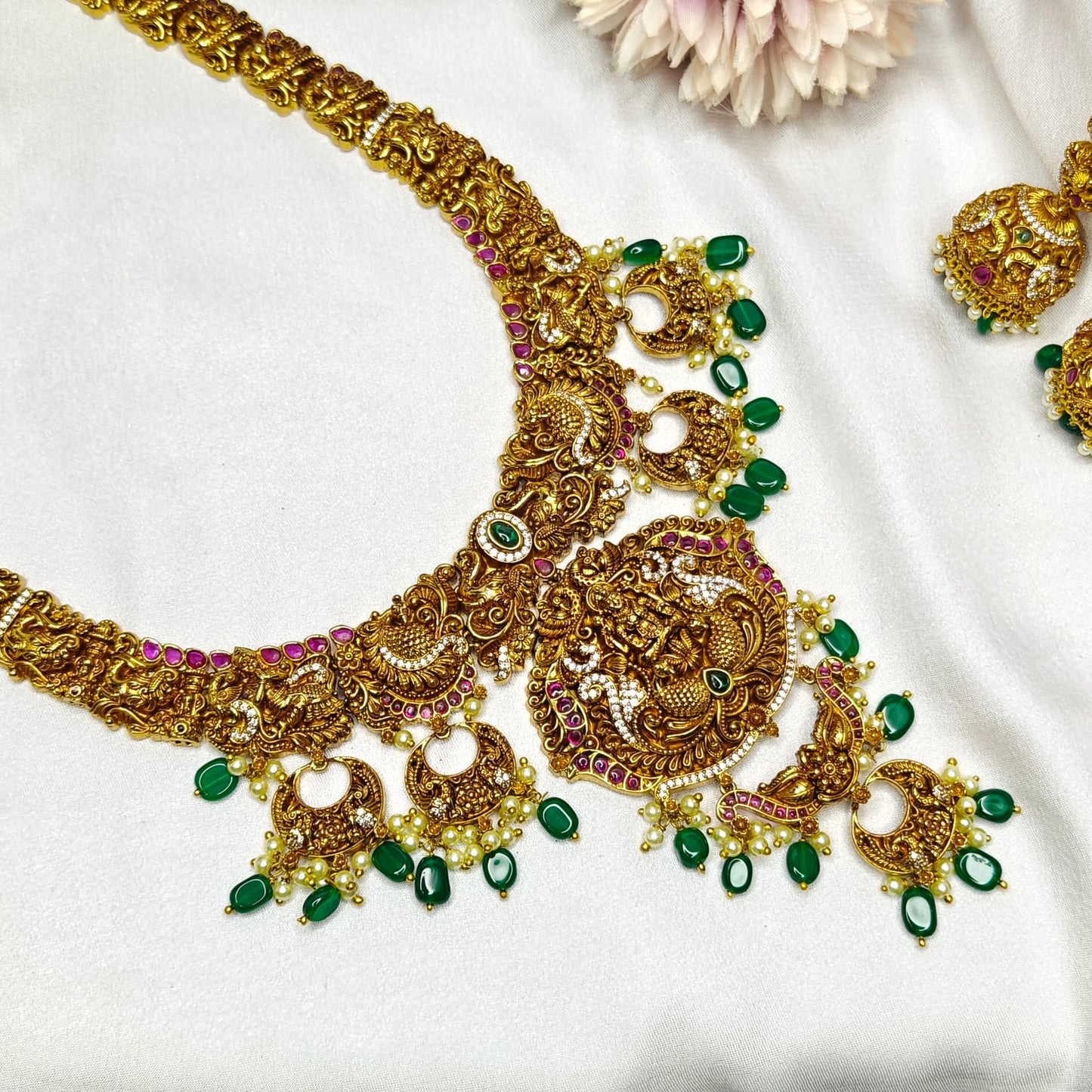 39603 Nakshi Laxmi Long Necklace Set