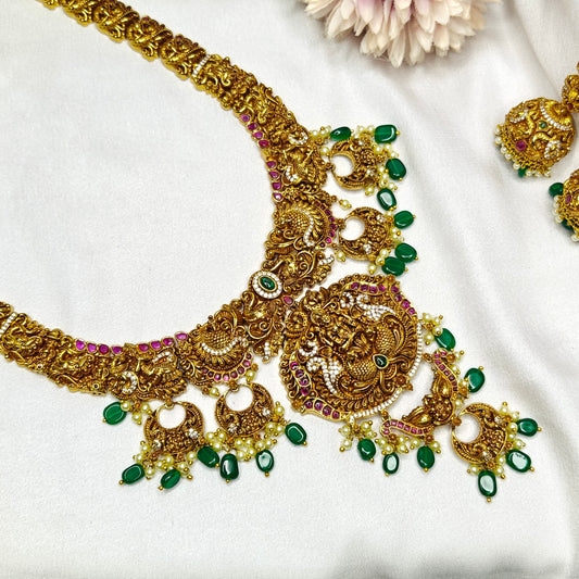 39603 Nakshi Laxmi Long Necklace Set
