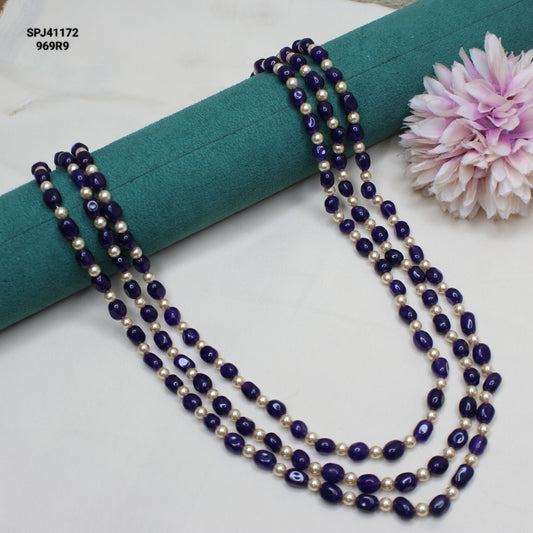 41172 3 Lines Purple Mala