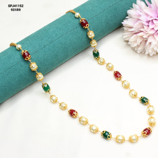 41152 Pearl Mala With Multi Beads Mala