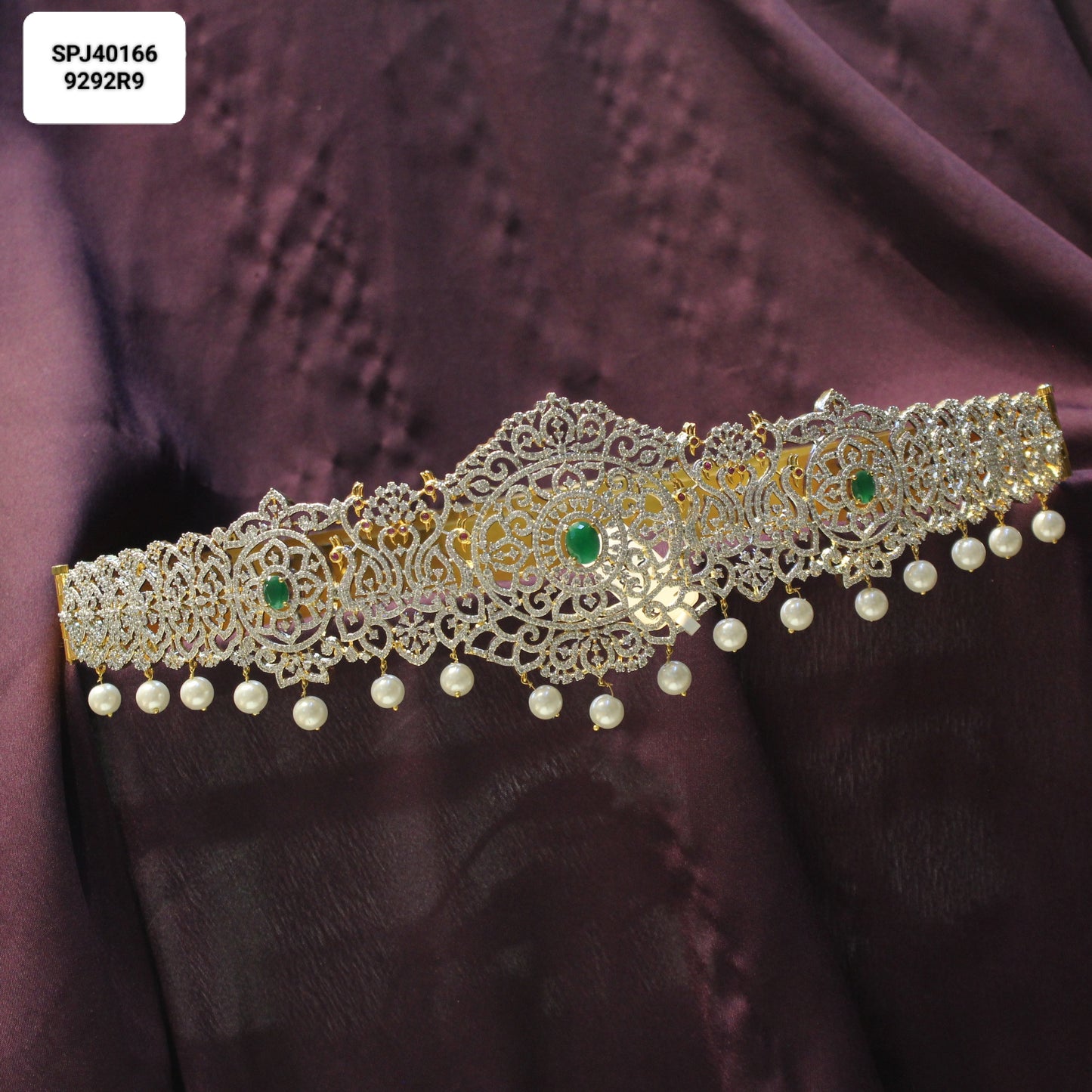 40166 GJ Vaddanam Green Stone