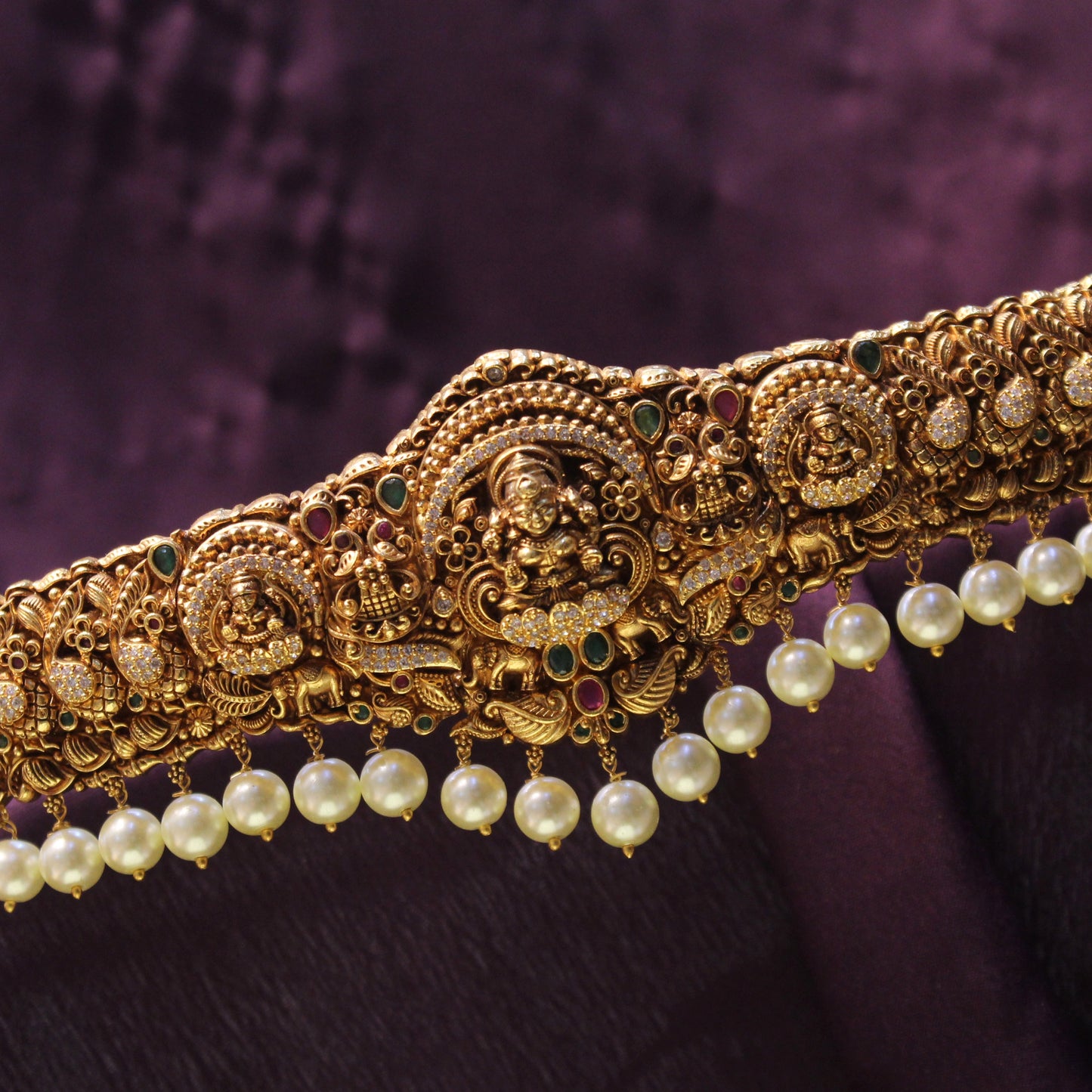 40682  Matte Laxmi Peacock Vaddanam