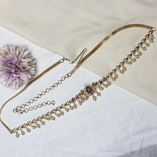 15386 GP Double Peacock Chain Vaddanam