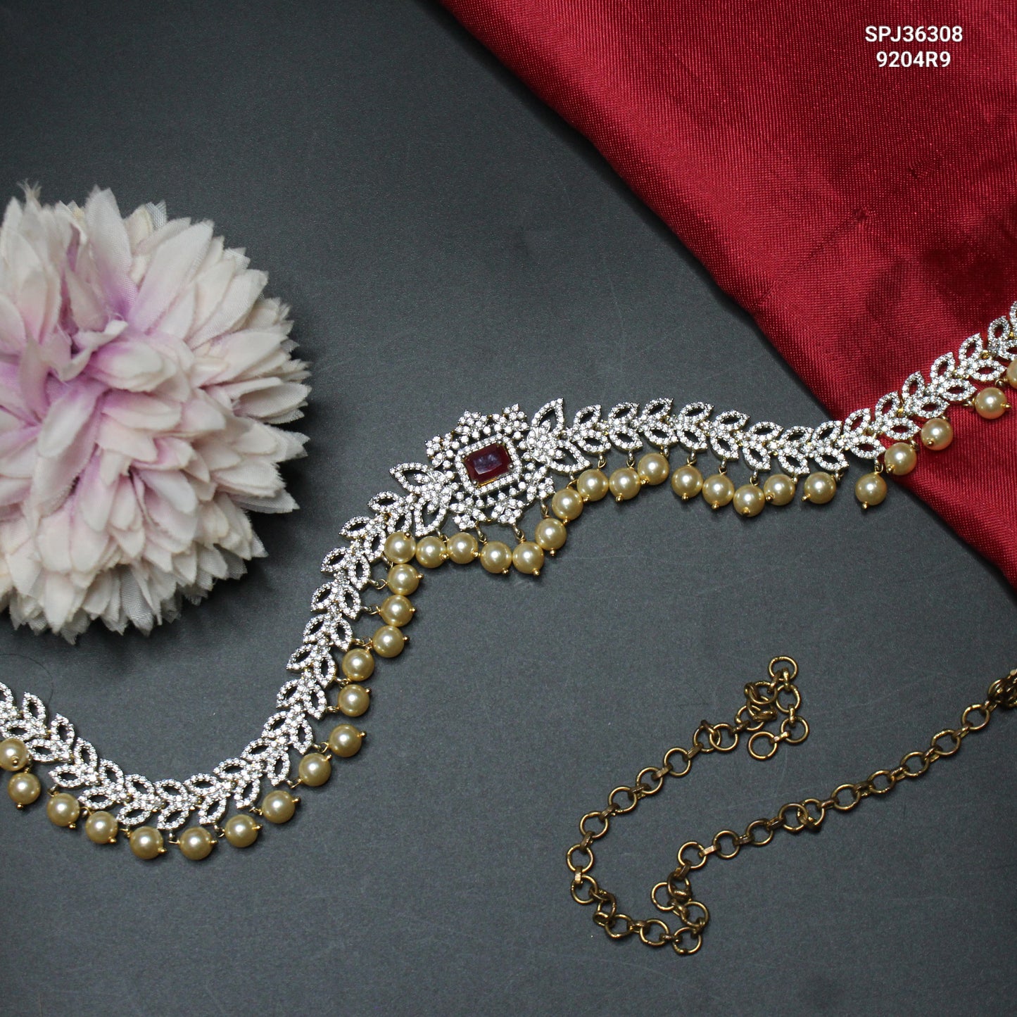 36308 GJ Chain Vaddanam Red