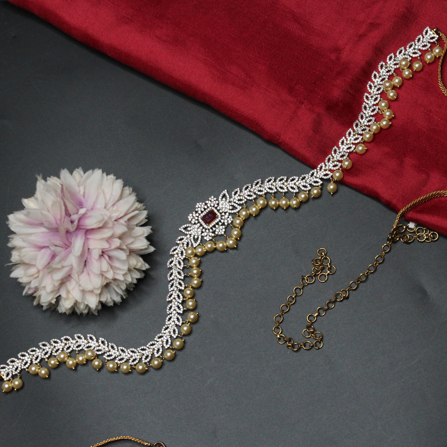 36308 GJ Chain Vaddanam Red