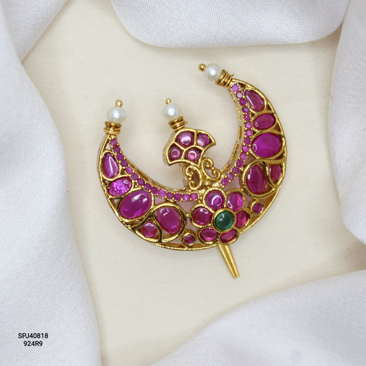 40818 Pota Stone Chandrudu Suryudu Hair Pin