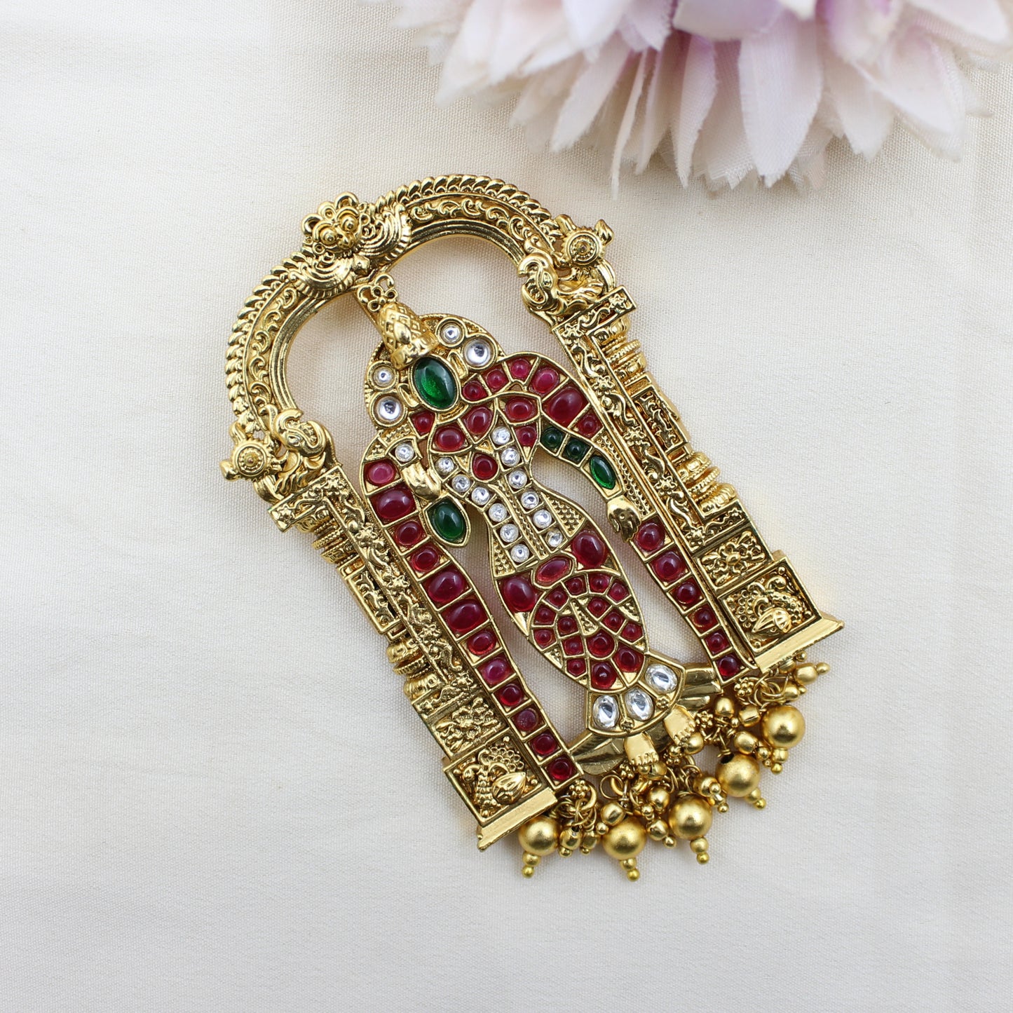 41236 Pota Stone Balaji Temple Designer Locket