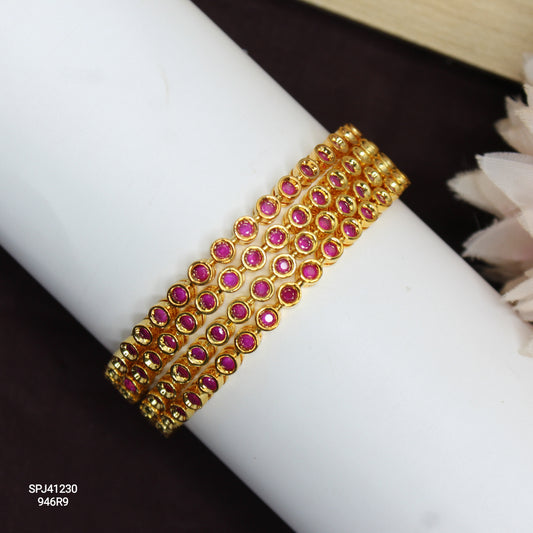 41230 Red Stone Baby Bangle