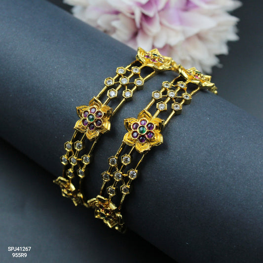 41267 Matte Star Multi Bangles