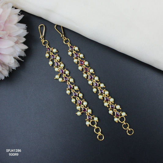 41286 CZ Stone Straight Matillu Red