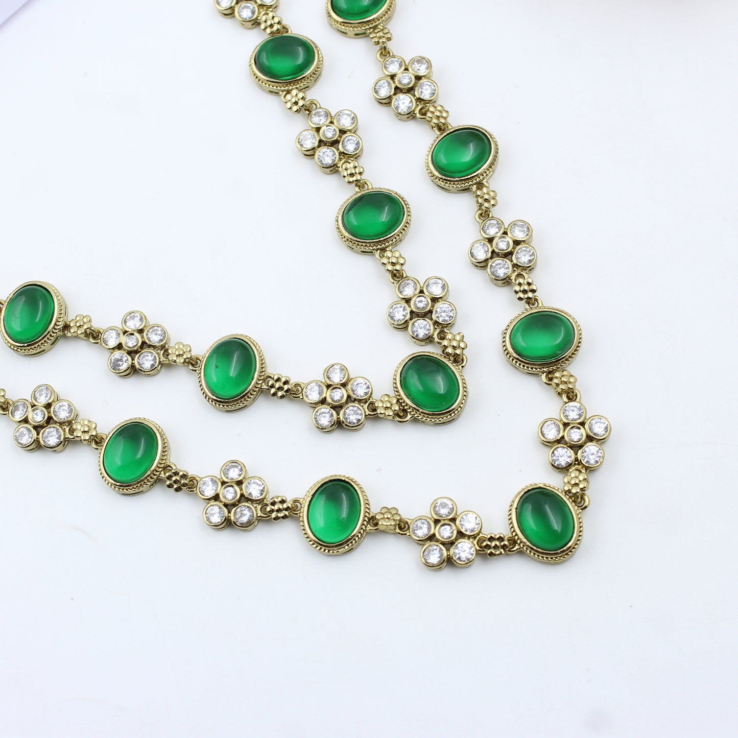 41415 Green Victorian Short Necklace