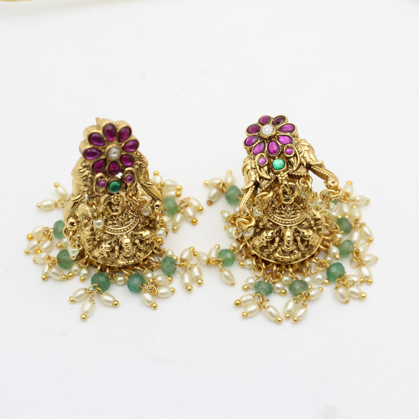 40456  Jalebi Multi Laxmi Necklaces