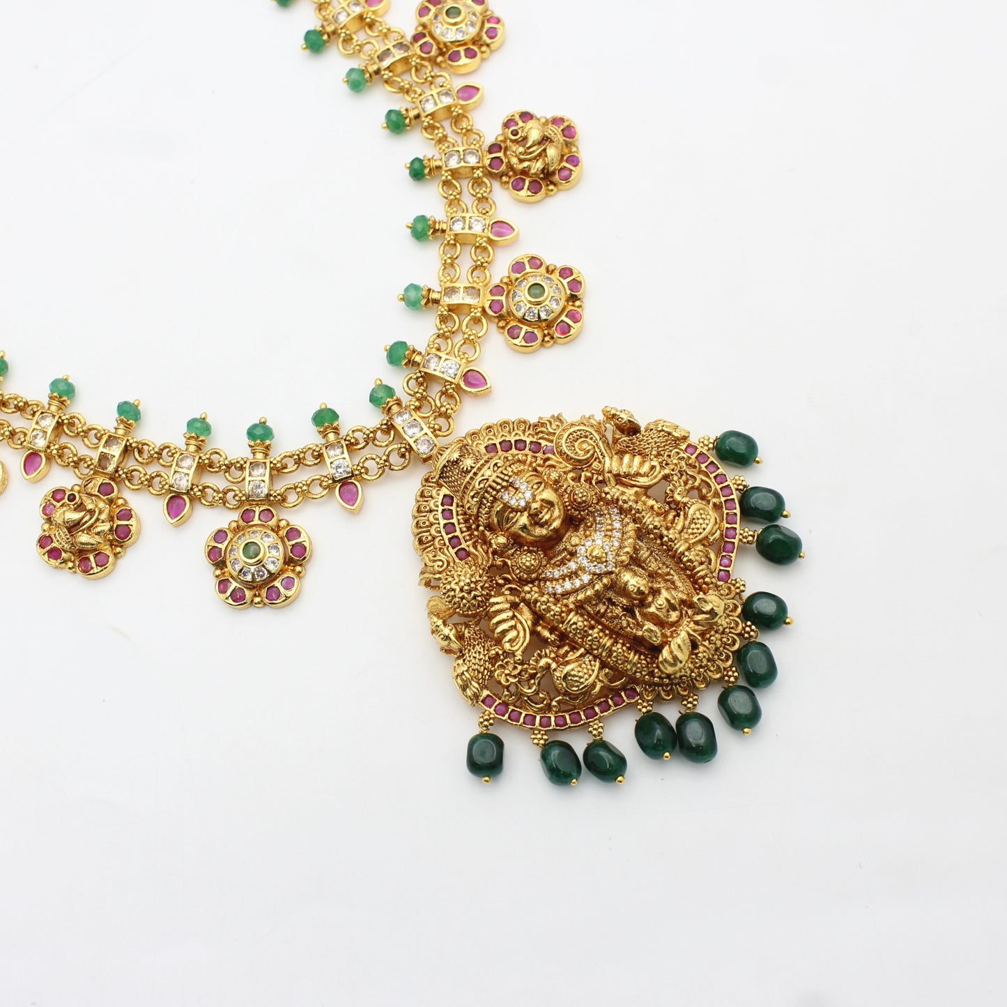 41411 Nakshi Multi Balaji Short Necklace