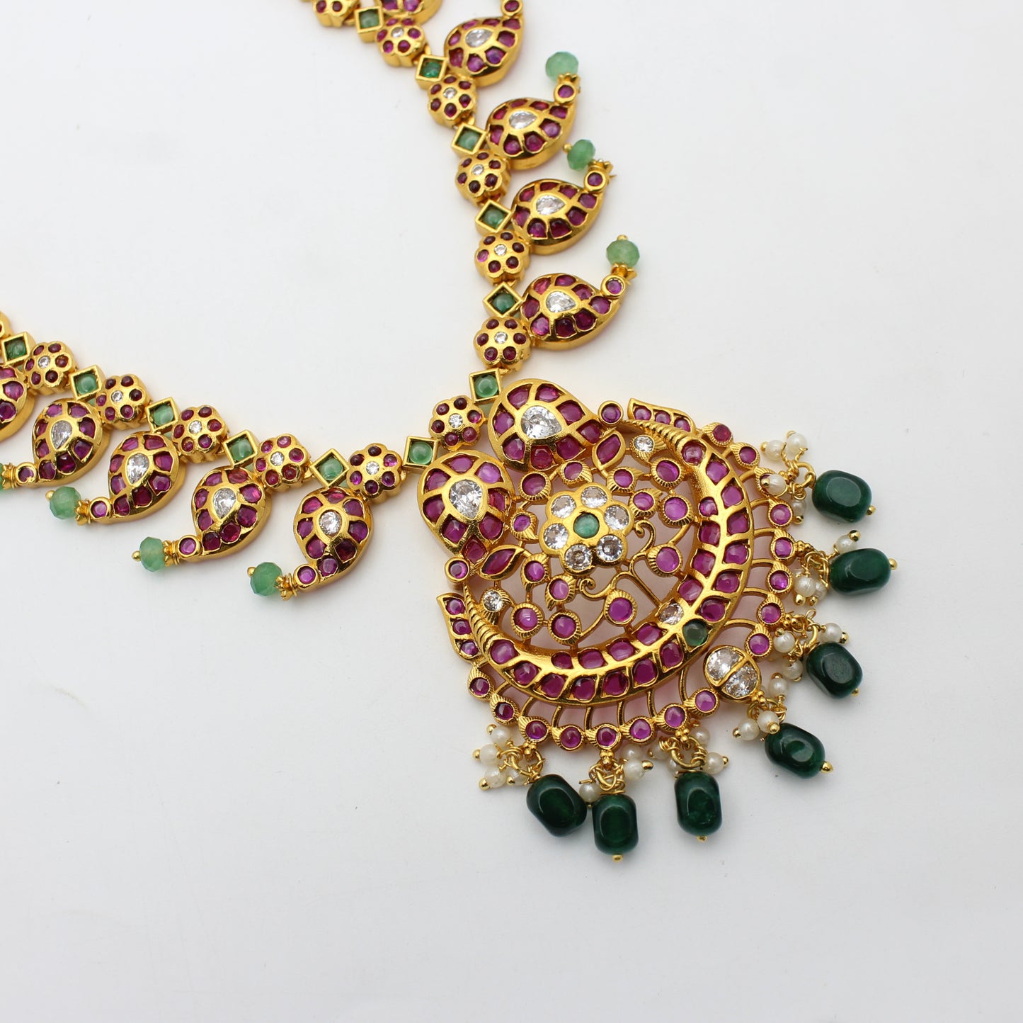41491 Pota Stone Mango Necklace Short