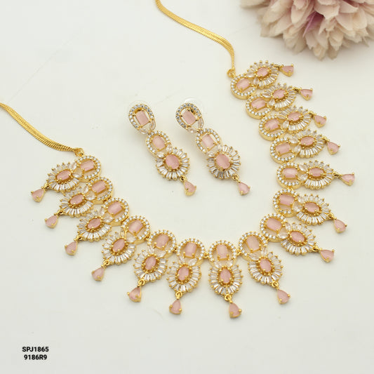 1865/1867  GP Baby Pink Necklace Set