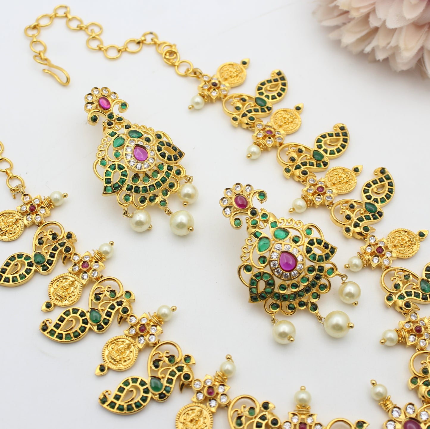 4933 Peacock kasulu necklace