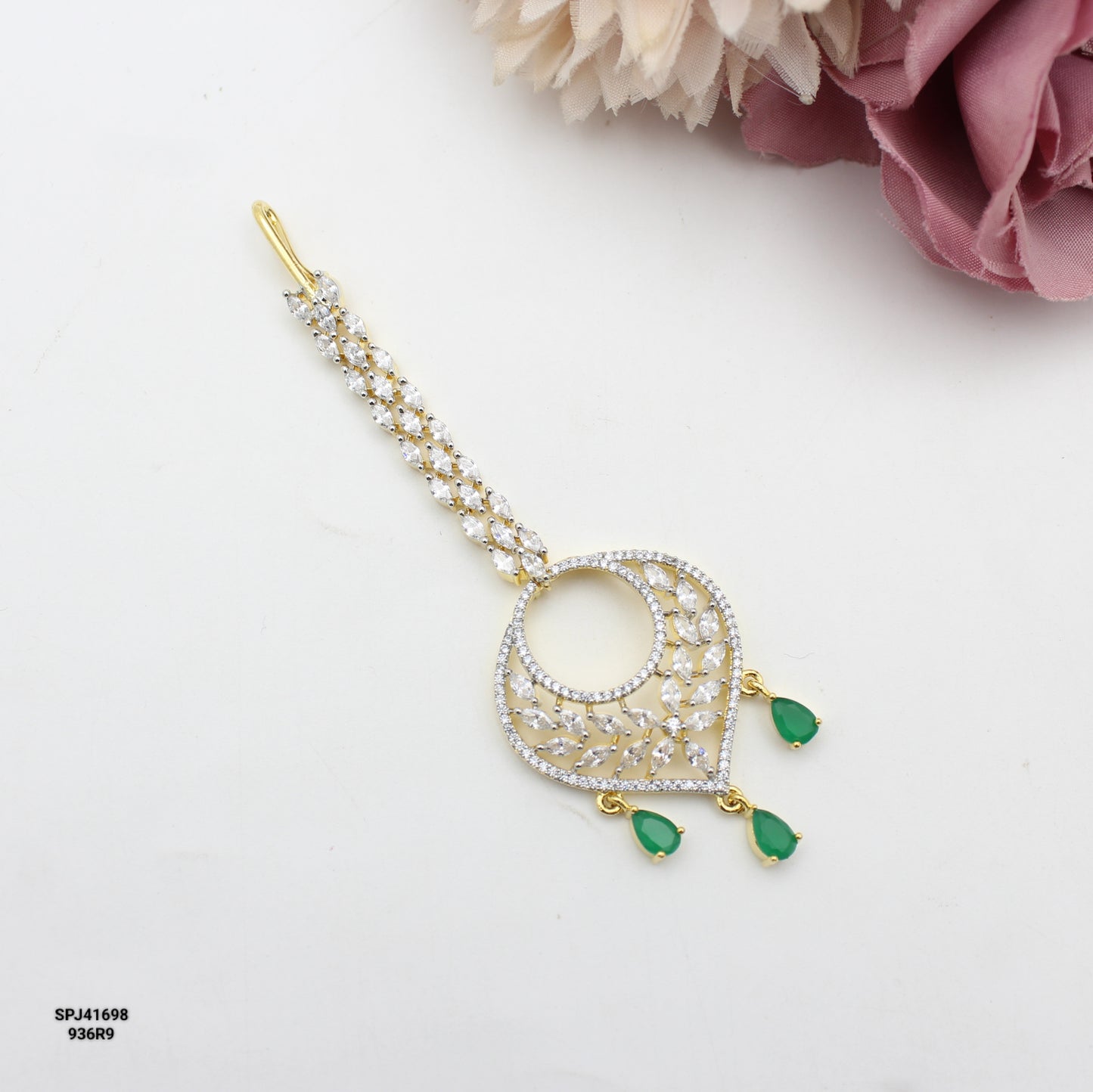 41698 GJ Drop Maangtikka Green