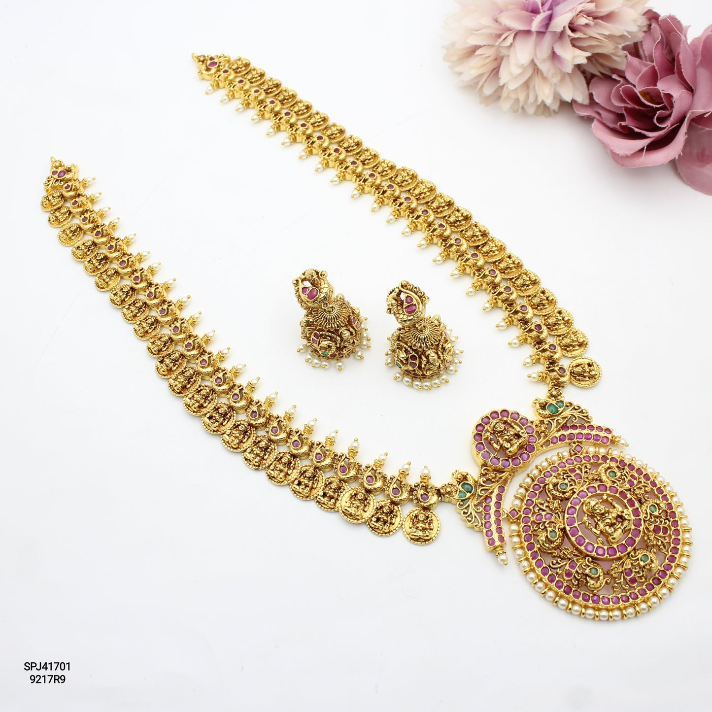 41701 Nakshi Laxmi Bottumala Long Necklace