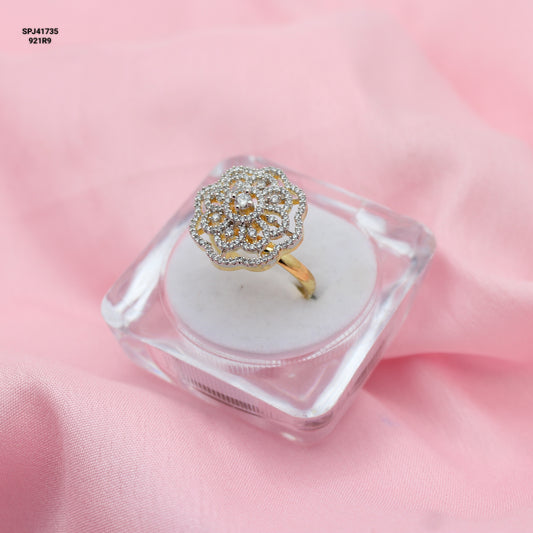 41735 GJ White Finger Ring