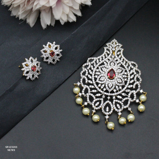23203 GJ Pendant Set Red