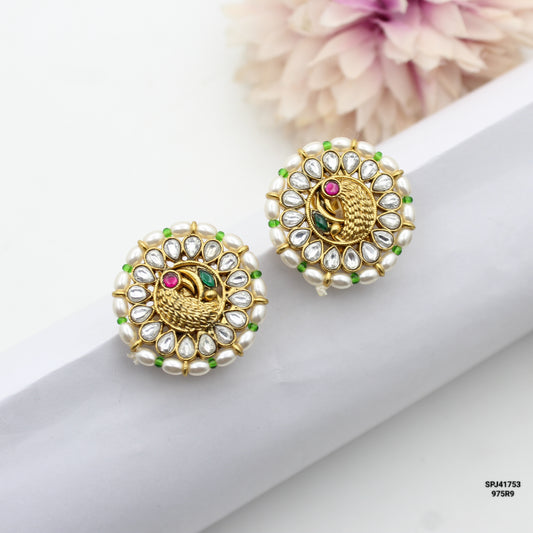41753 Jadau Full White Studs