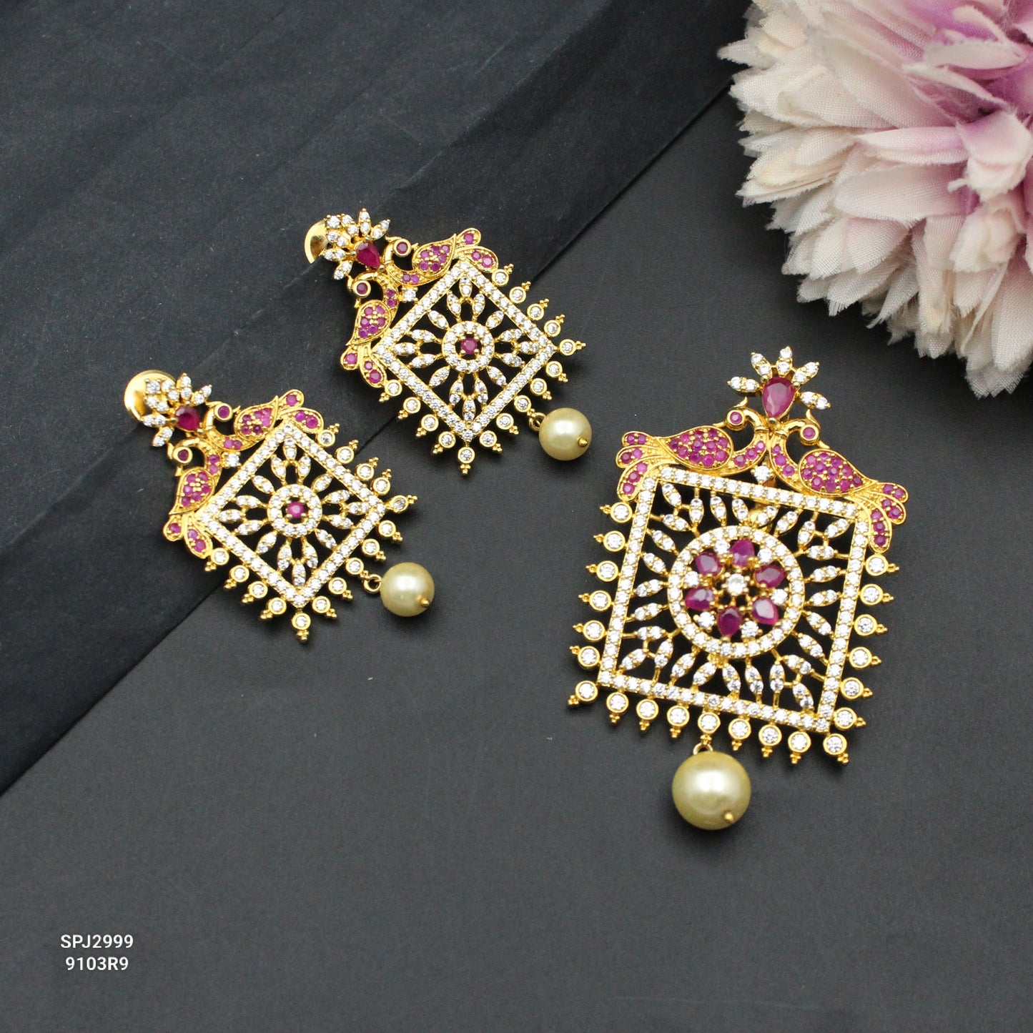 2999 CZ Heavy Pendant Set