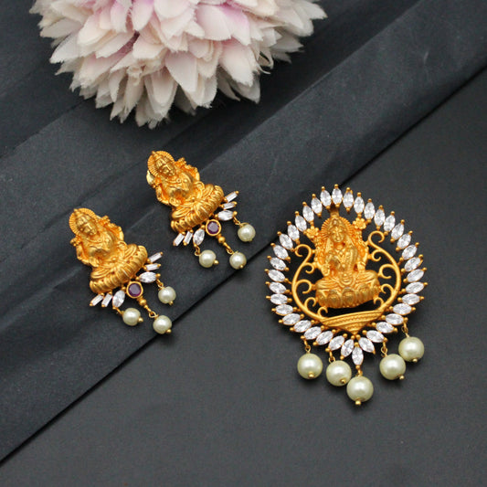 4105 Nakshi Laxmi Pendant Set