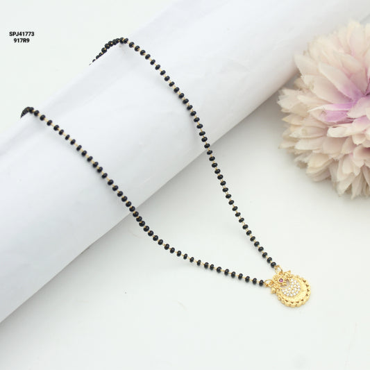 41773 Single Black Beads 1 Line