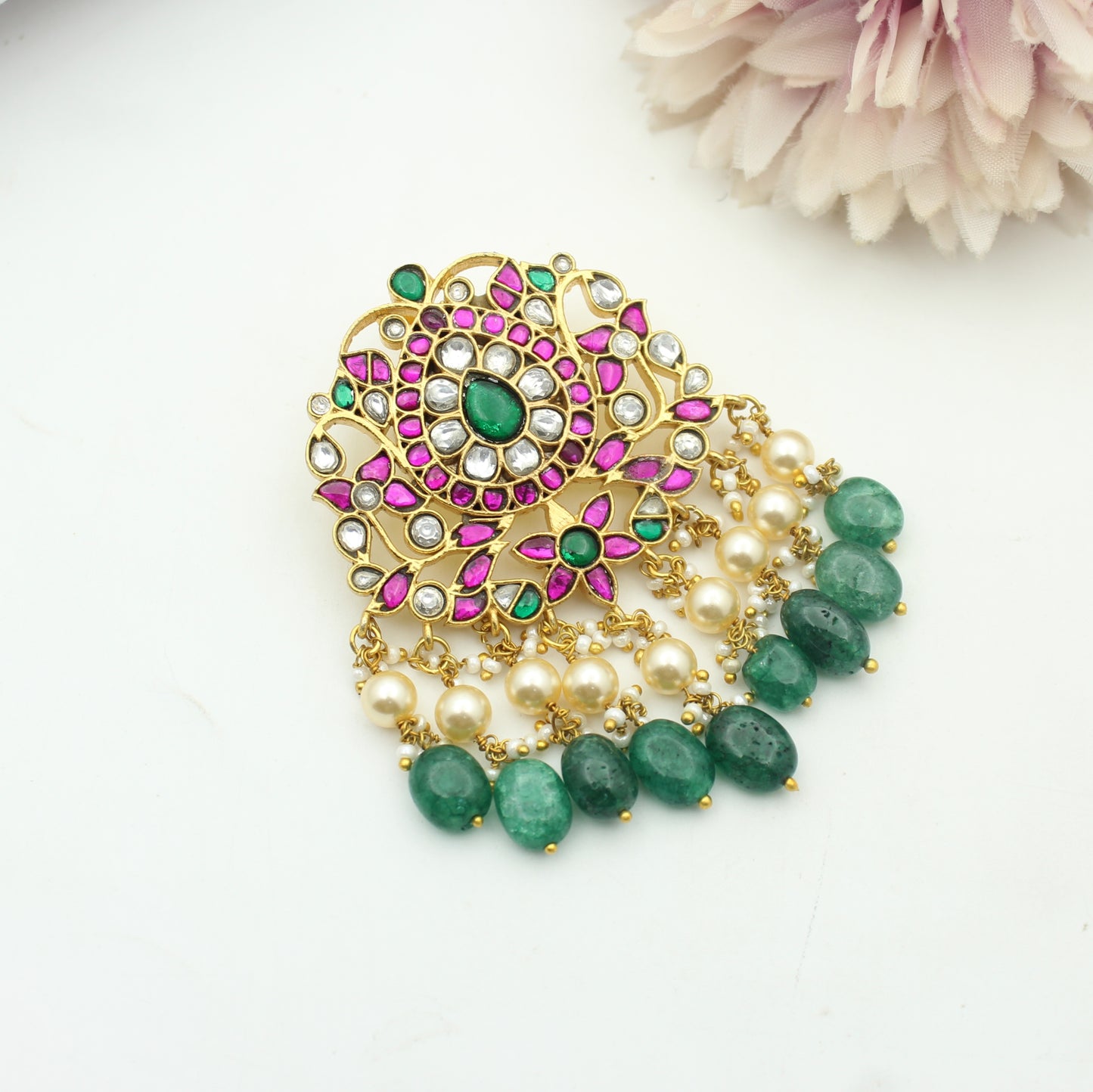 Jadau Flower Multi Pendant