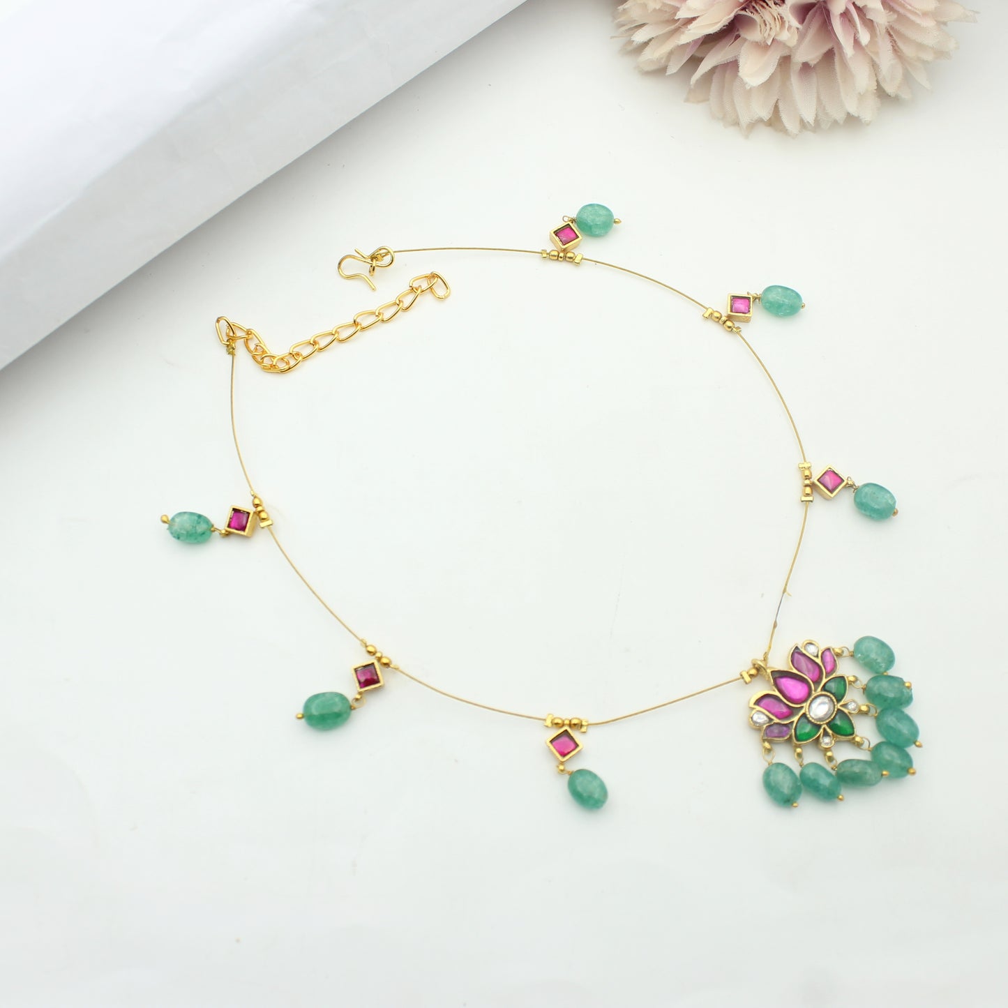 41785 Jadau Lotus Invisible Chain