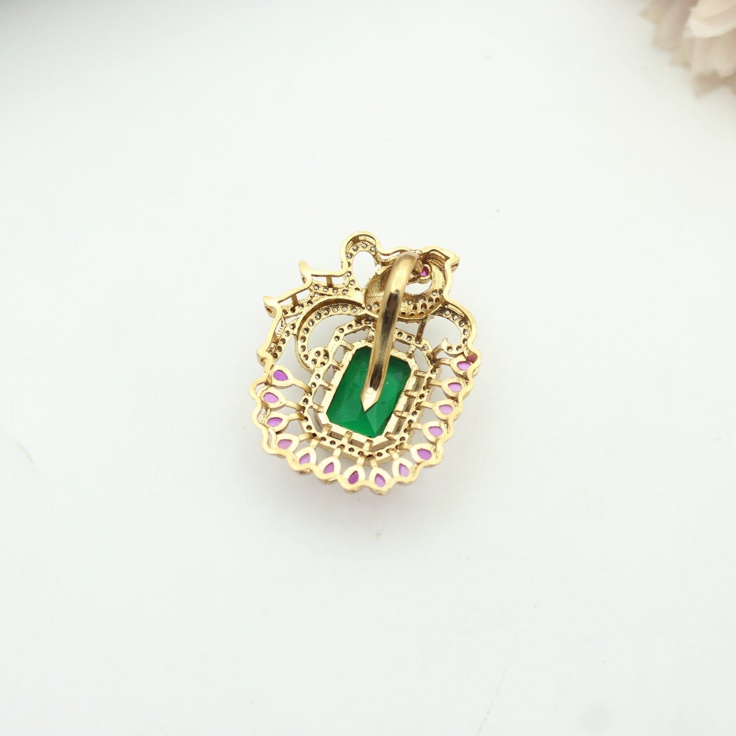 41789 Peacock Pendant Set