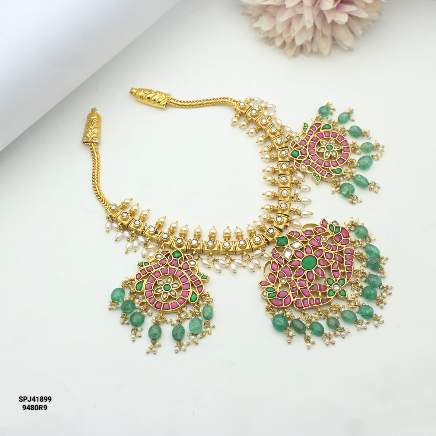 41899 Jadau hasli necklace