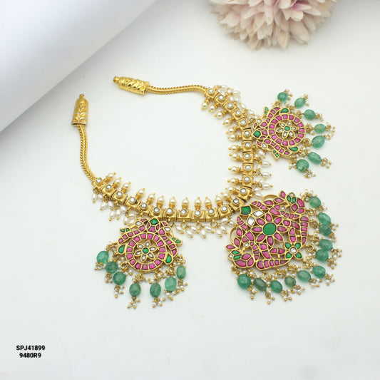 41899 Jadau hasli necklace