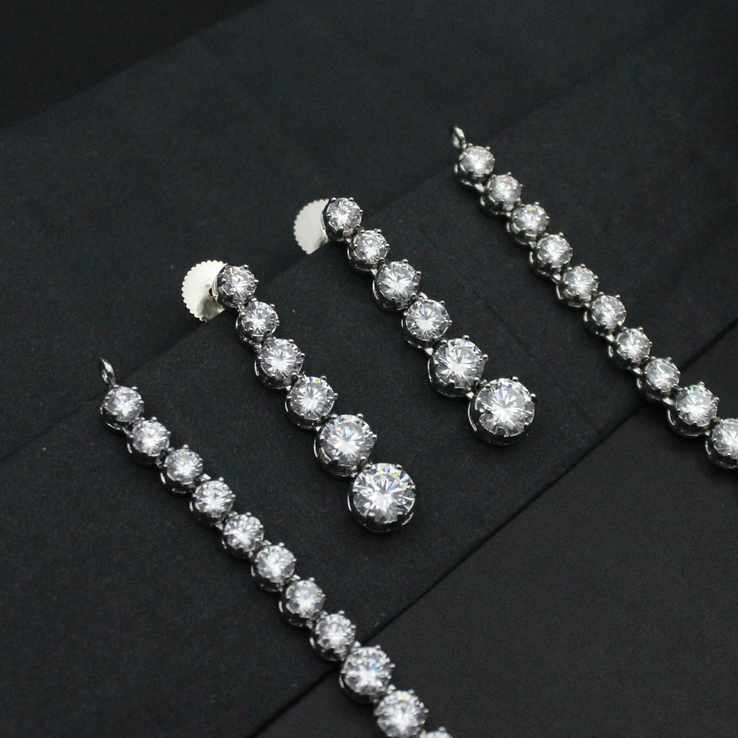 41965 Platinum Single Line Necklace